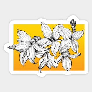 Ink - Forsythia Variation 1 Sticker